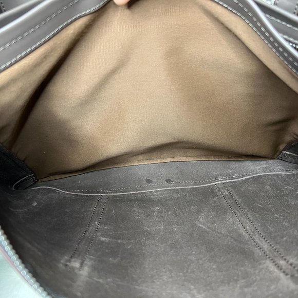 LIGHT BROWN LEATHER BRIEFCASE BY DANIER - Picture 12 of 12